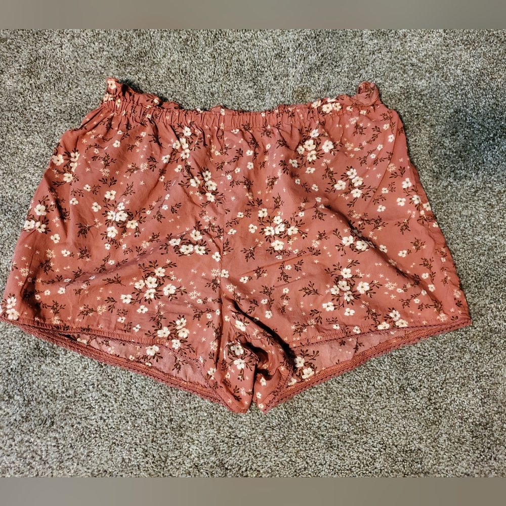 Old Navy Pink and Cream Pajama Shorts